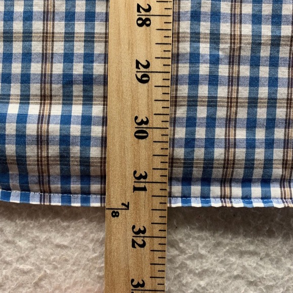 Peter Millar Button Up Shirt Mens Large L Check Plaid Golf Preppy School Comfort - Picture 7 of 13